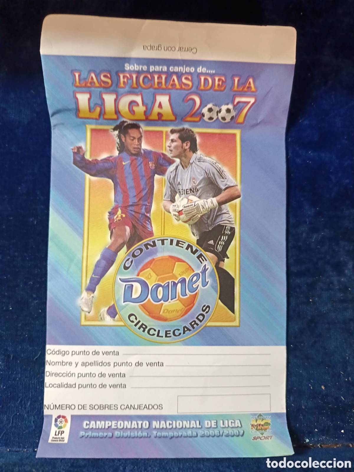 Figurine di Calcio: Sobre para canjear Fichas Mundicromo 2006/2007