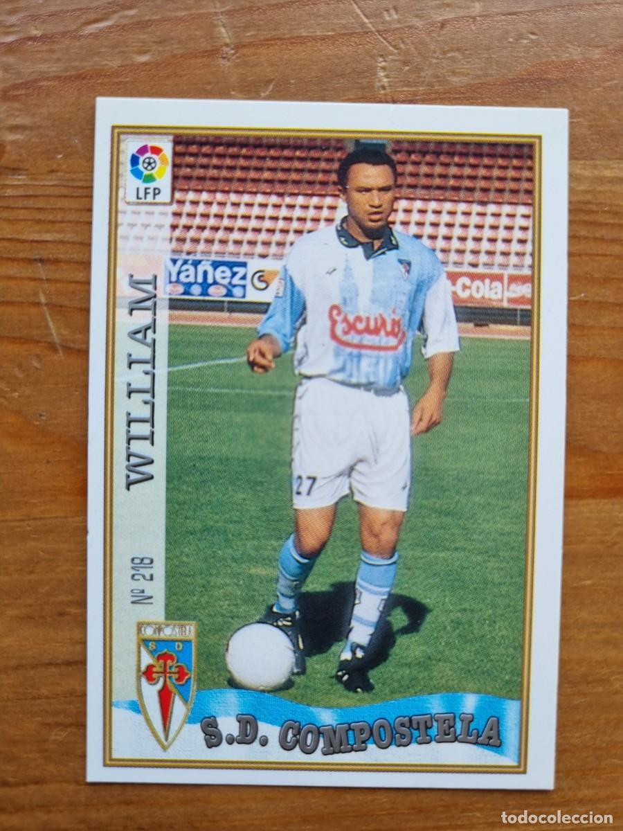 Cromos de Futebol: 218 WILLIAM (SD Compostela). Las Fichas de la Liga 1997 1998 97 98 (Mundicromo)