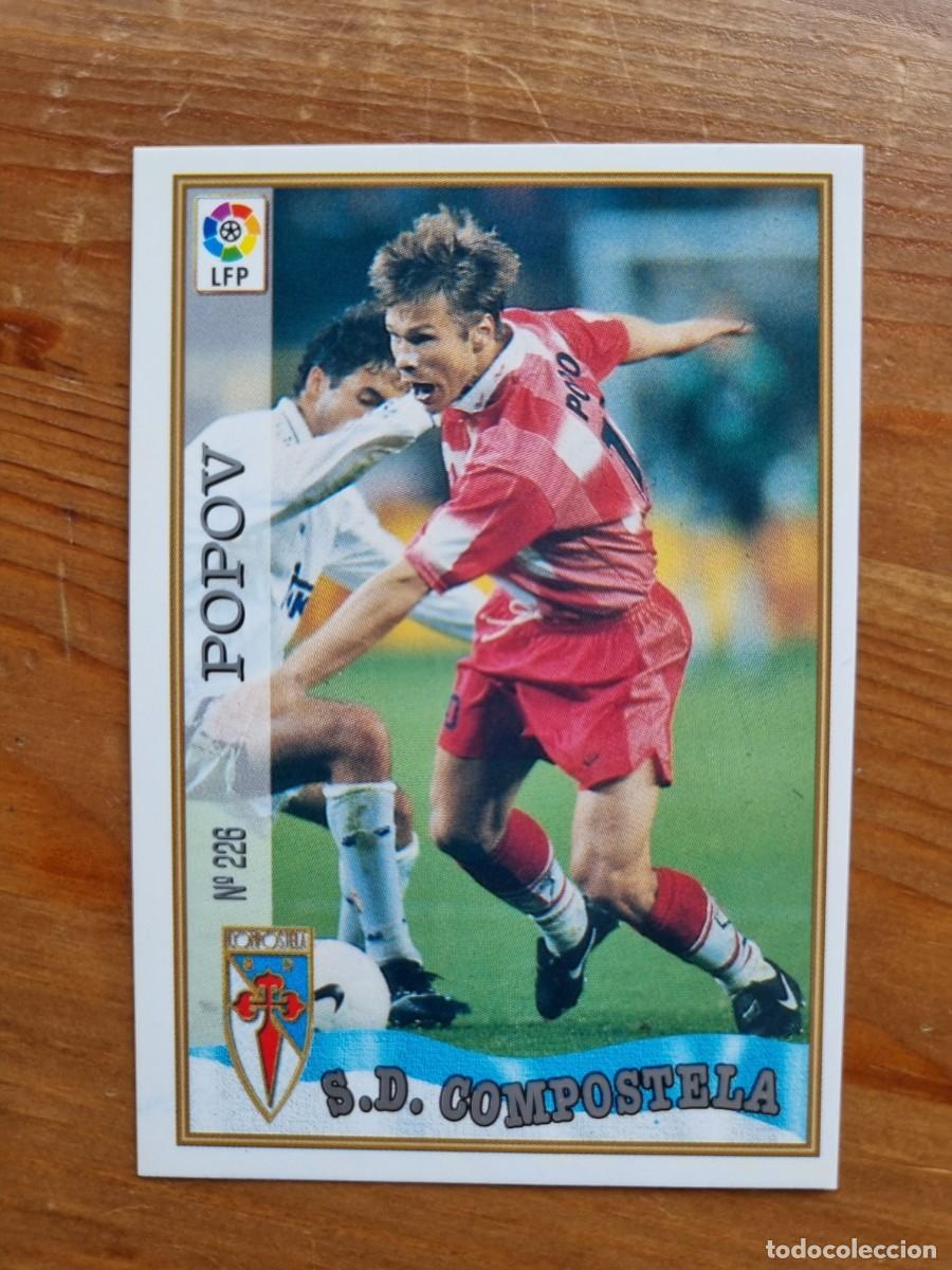 Cromos de Futebol: 226 POPOV (SD Compostela). Las Fichas de la Liga 1997 1998 97 98 (Mundicromo)