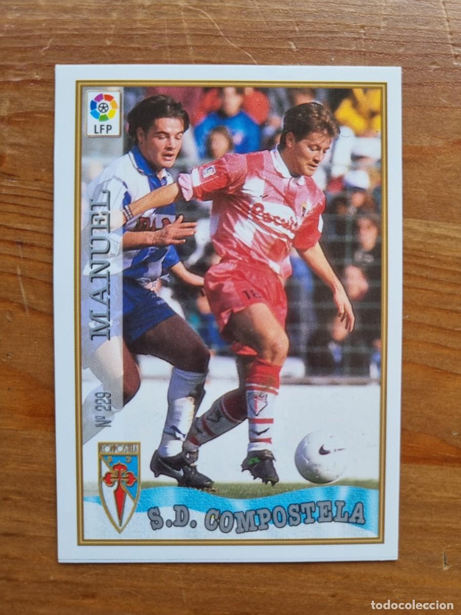 Cromos de Futebol: 229 MANUEL (SD Compostela). Las Fichas de la Liga 1997 1998 97 98 (Mundicromo)