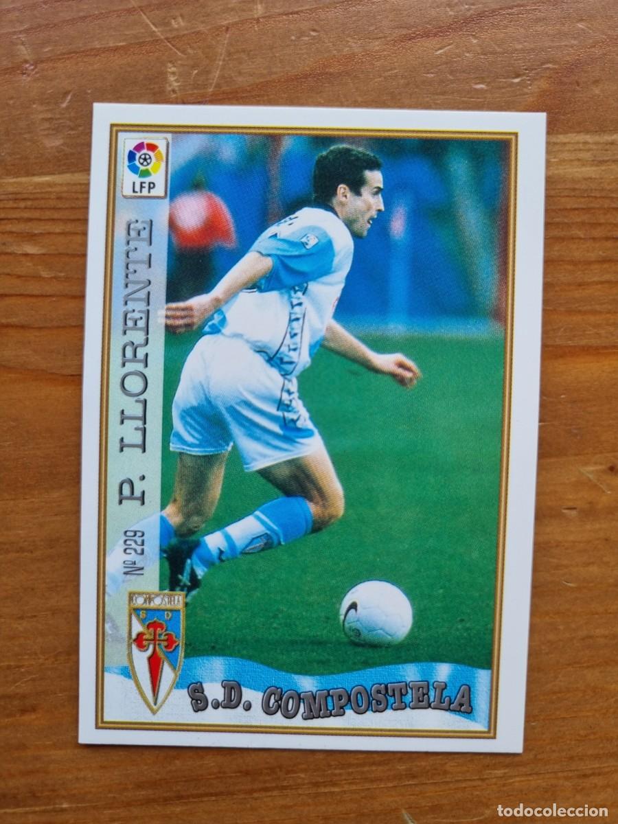 Cromos de Futebol: 229 PACO LLORENTE (SD Compostela). Las Fichas de la Liga 1997 1998 97 98 (Mundicromo)