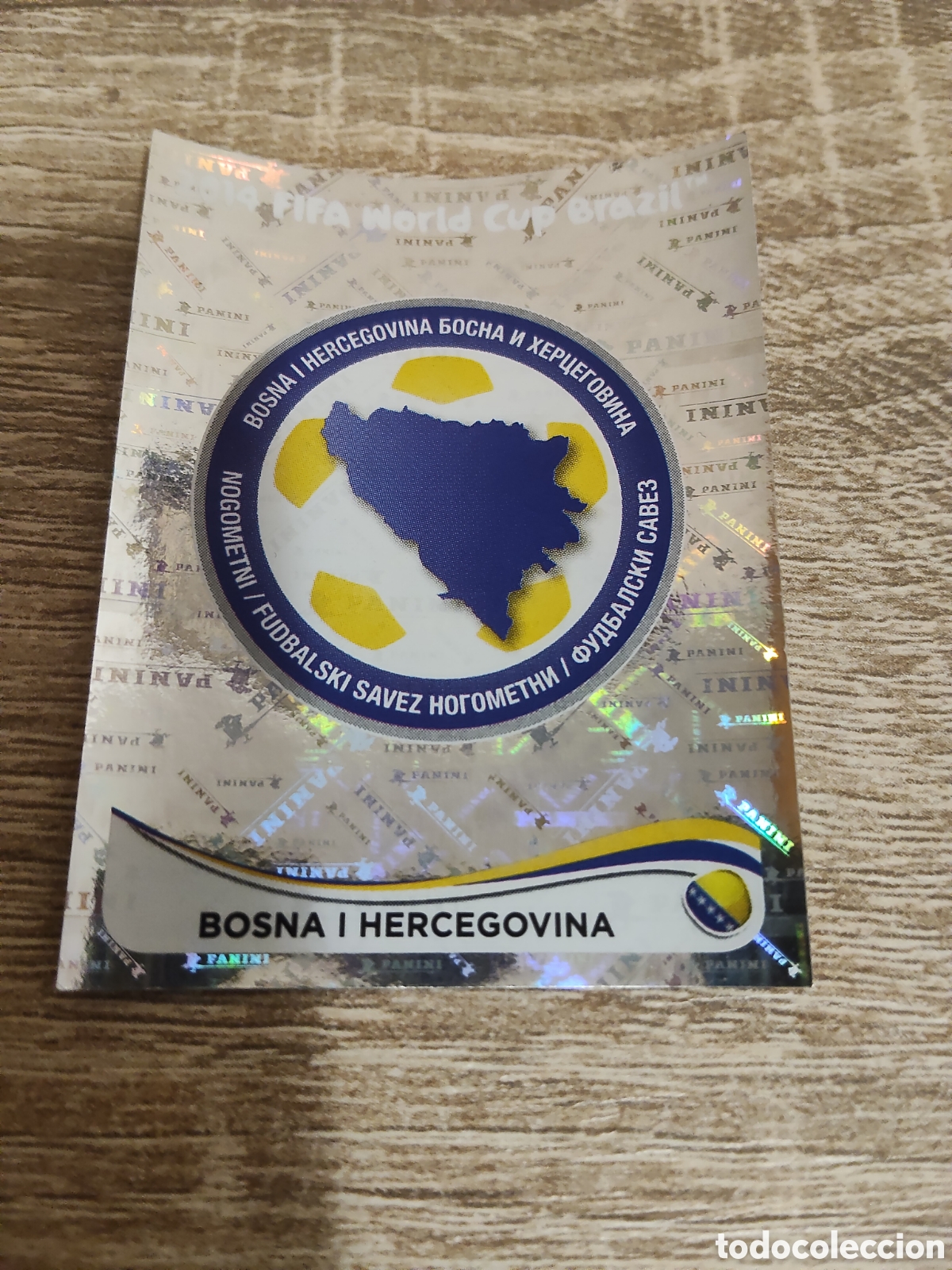 Cromos de Futebol: Panini mundial Brasil 2014 431 escudo Bosnia y Herzegovina