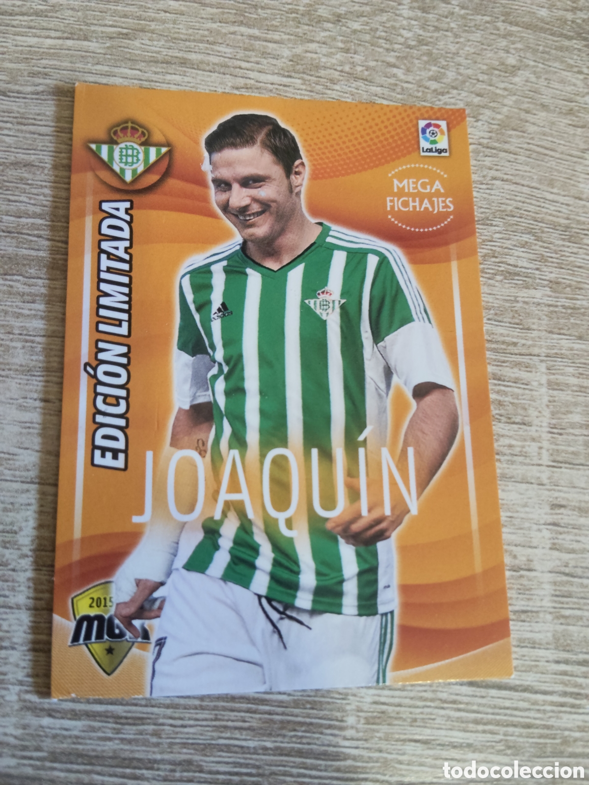 Cromos de f&uacute;tbol: Panini Megacracks 2015 2016 15 16 105 B Joaqu&iacute;n Real Betis edici&oacute;n limitada