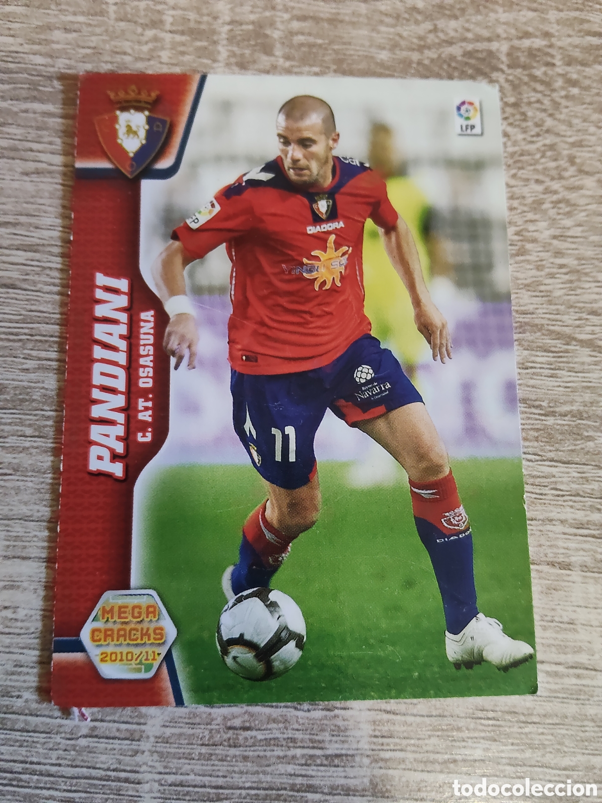 Cromos de f&uacute;tbol: Panini Megacracks 2010 2011 10 11 233 Pandiani Osasuna
