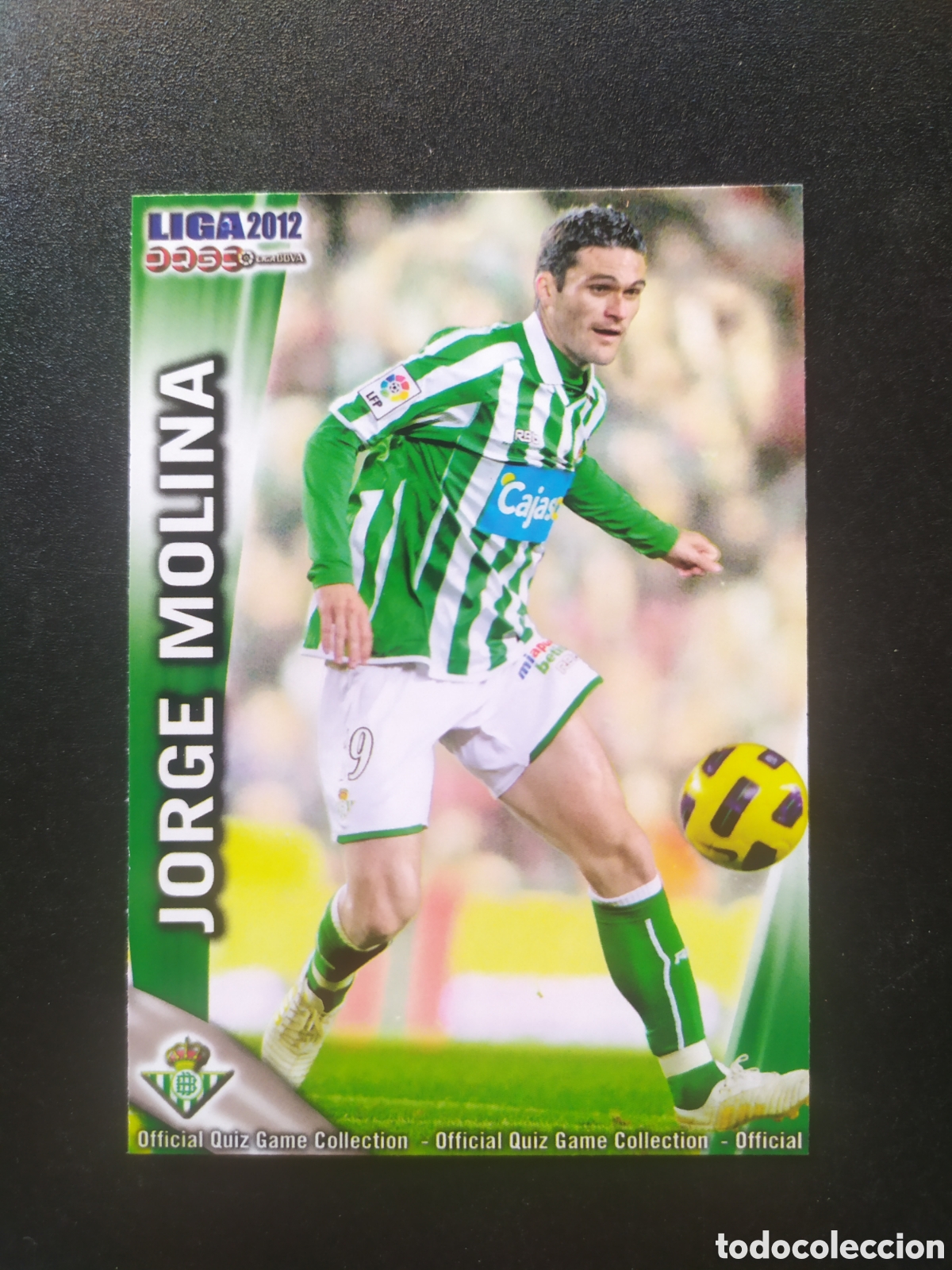 Cromos de Futebol: Mundicromo fichas Liga 2011 2012 11 12 Jorge Molina n&deg; 480 Real Betis