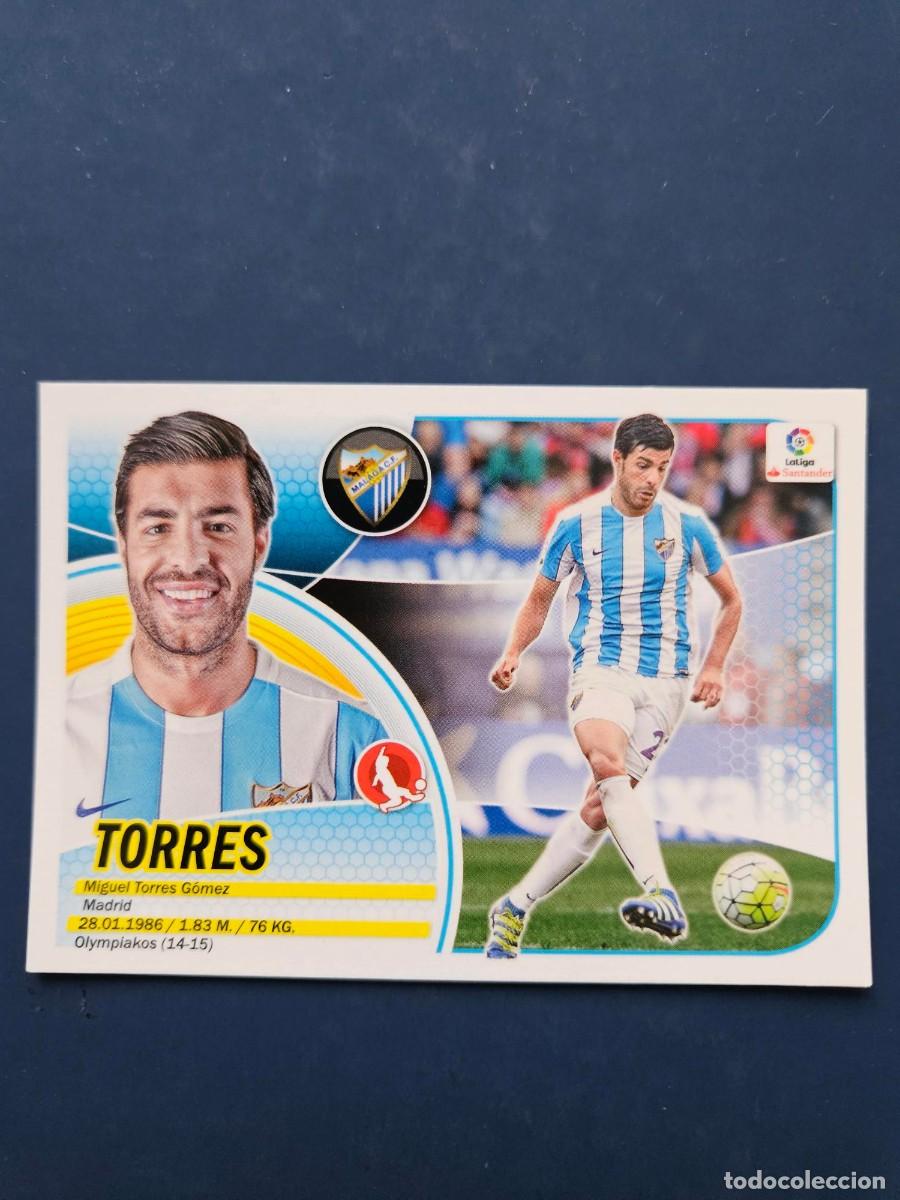 Cromos de f&uacute;tbol: N&ordm; 7A TORRES MALAGA LOGO NUEVO LIGA ESTE 16 17 2016 2017 SIN PEGAR NUNCA PEGADO