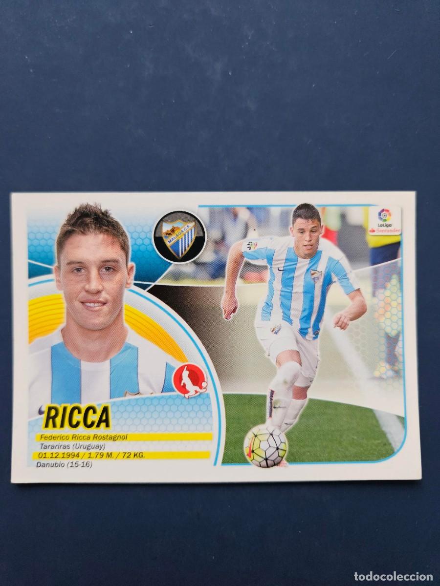 Cromos de f&uacute;tbol: N&ordm; 7B RICCA MALAGA LOGO NUEVO LIGA ESTE 16 17 2016 2017 SIN PEGAR NUNCA PEGADO