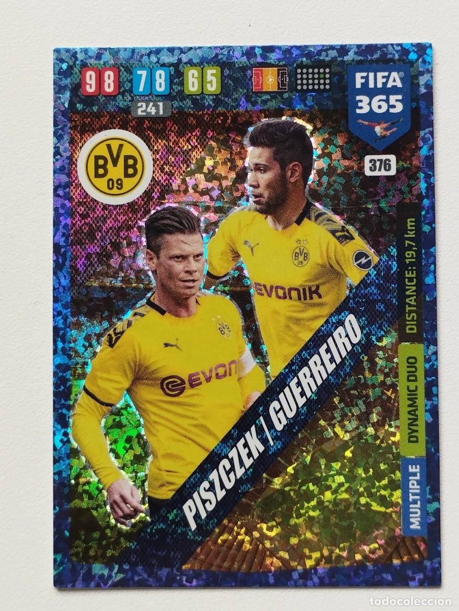 Cromos de f&uacute;tbol: CROMO CARD PANINI ADRENALYN FIFA 365 2019 2020 19 20 DINAMIC DUO PISZCZEK GUERREIRO 376 BORUSSIA