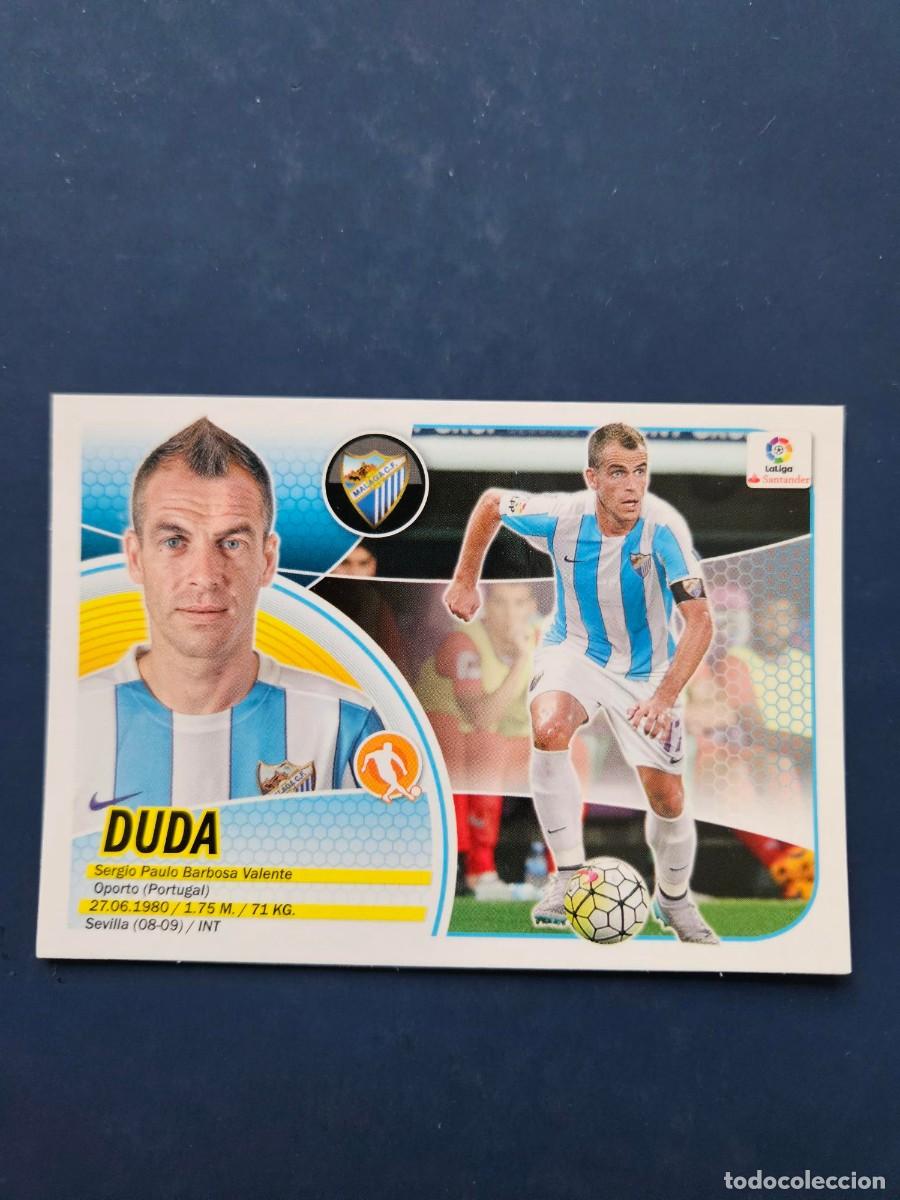 Figurine di Calcio: N&ordm; 12B DUDA MALAGA LOGO NUEVO LIGA ESTE 16 17 2016 2017 SIN PEGAR NUNCA PEGADO
