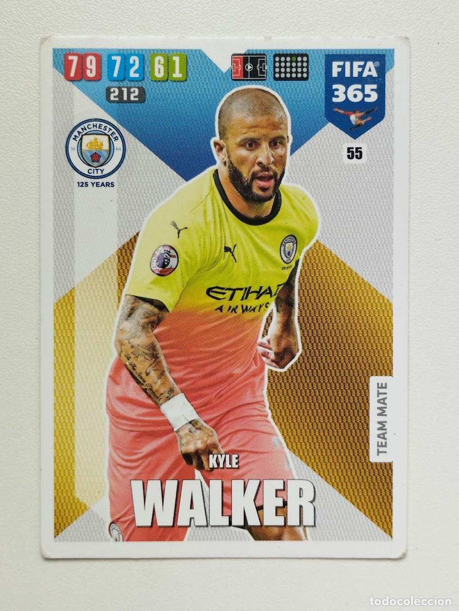 Figurine di Calcio: CROMO CARD PANINI ADRENALYN FIFA 365 2019 2020 19 20 KYLE WALKER 55 MANCHESTER CITY
