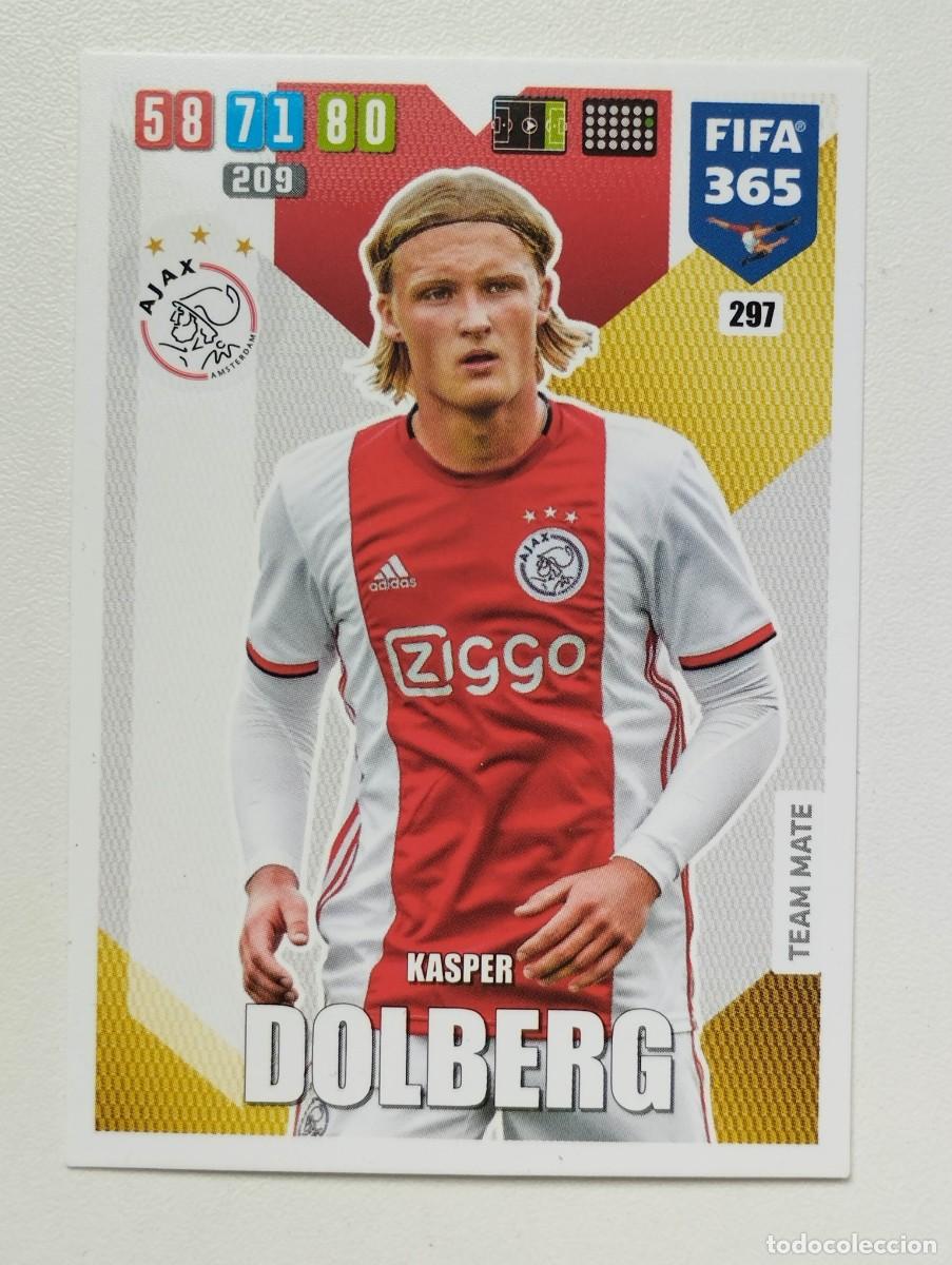 Figurine di Calcio: CROMO CARD PANINI ADRENALYN FIFA 365 2019 2020 19 20 KASPER DOLBERG 297 AJAX