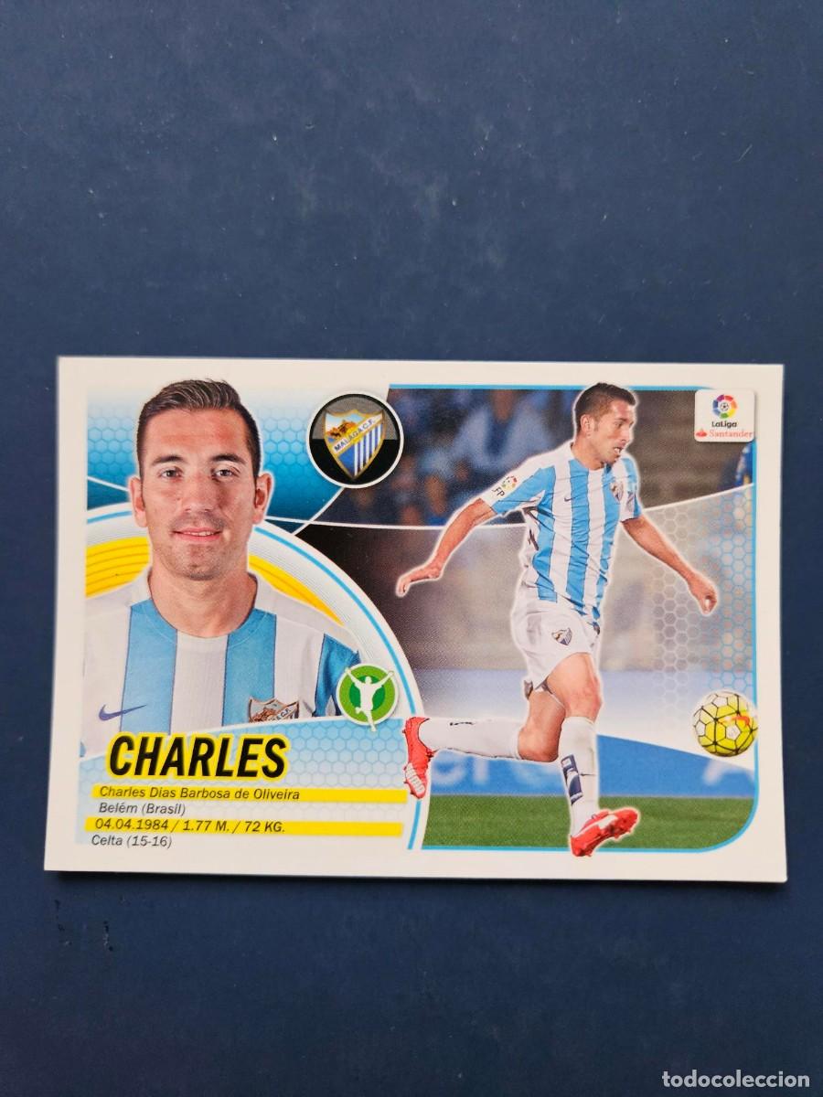 Cromos de f&uacute;tbol: N&ordm; 15 CHARLES MALAGA LOGO NUEVO LIGA ESTE 16 17 2016 2017 SIN PEGAR NUNCA PEGADO