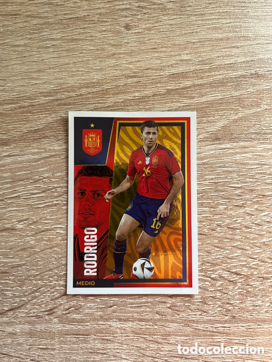 Cromos de f&uacute;tbol: 19 RODRIGO SELECCI&Oacute;N ESPA&Ntilde;OLA VAMOS ESPA&Ntilde;A CARREFOUR EUROCOPA 2024 PANINI MASCULINO FEMENINO