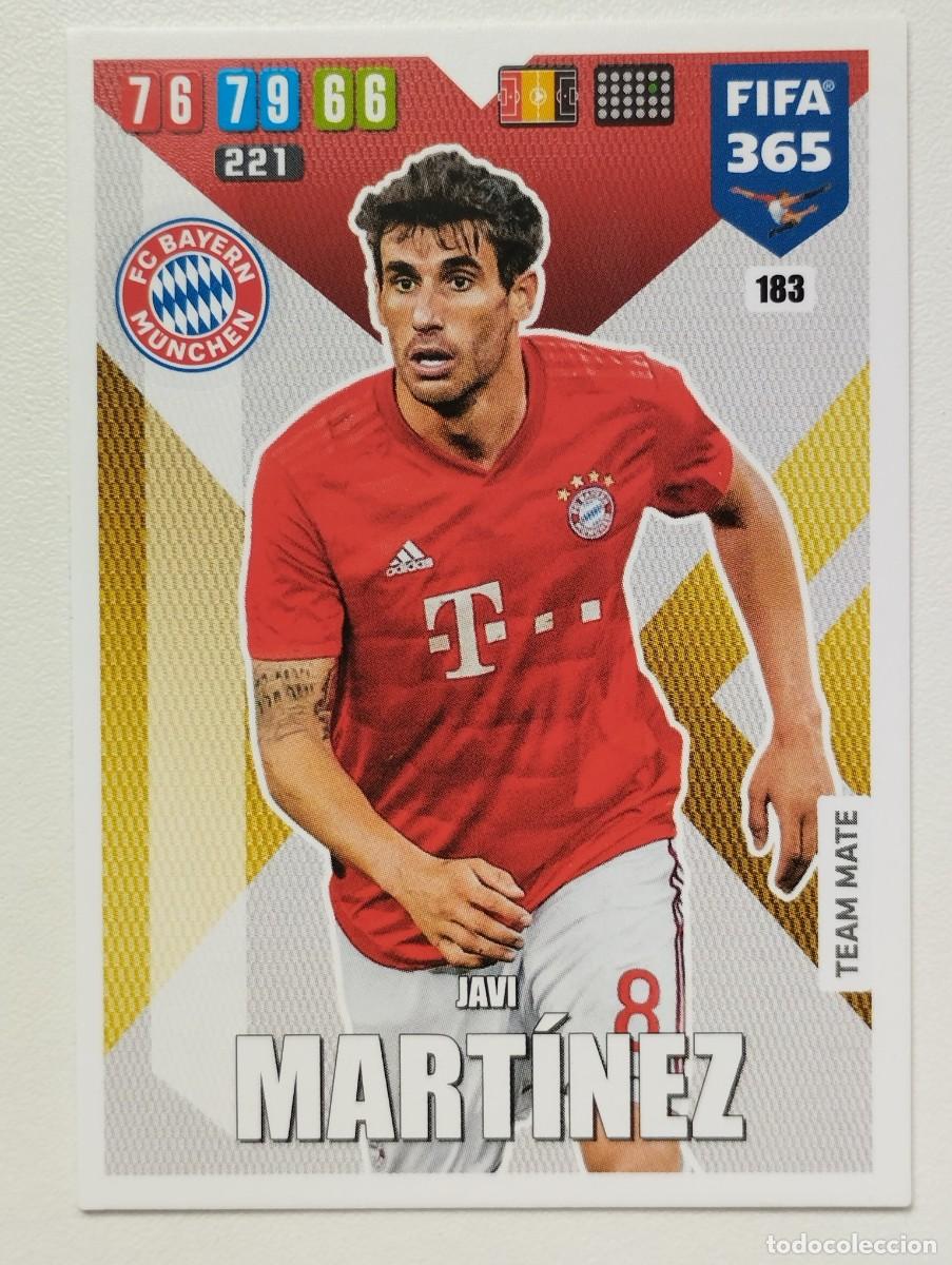 Fu&szlig;ball-Sticker: CROMO CARD PANINI ADRENALYN FIFA 365 2019 2020 19 20 BAYERN MUNICH 183 JAVI MARTINEZ