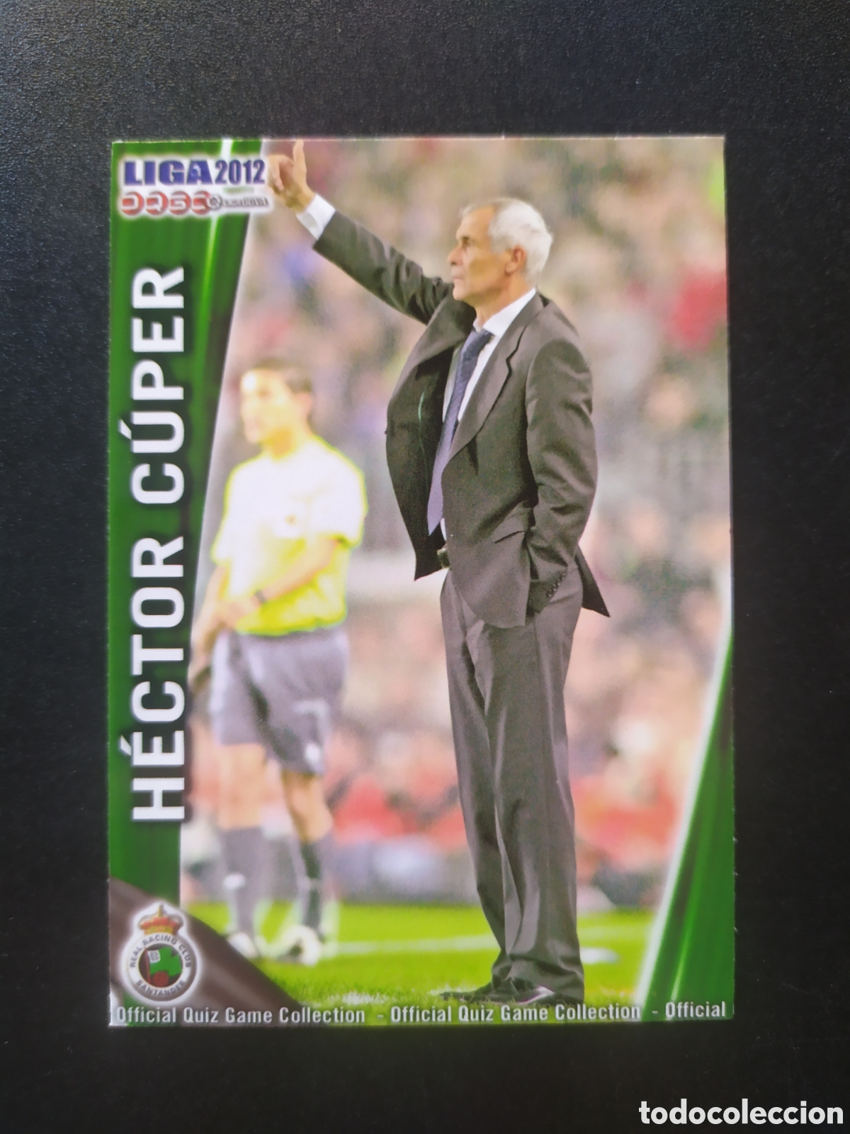 Fu&szlig;ball-Sticker: Mundicromo fichas Liga 2011 2012 11 12 Hector Cuper n&deg; 300 Racing Santander