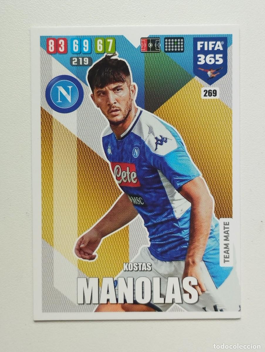 Cromos de f&uacute;tbol: CROMO CARD PANINI ADRENALYN FIFA 365 2019 2020 19 20 NAPOLI 269 MANOLAS