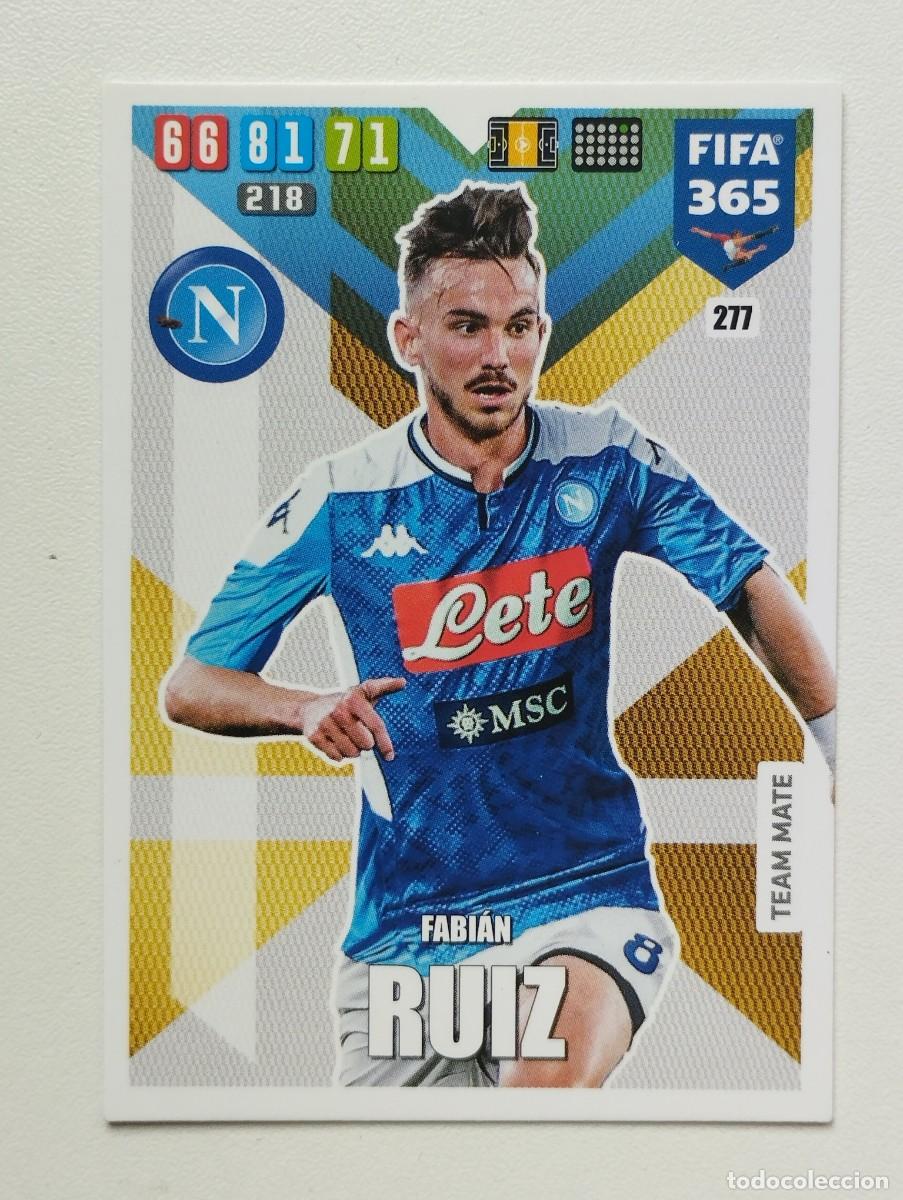 Cromos de f&uacute;tbol: CROMO CARD PANINI ADRENALYN FIFA 365 2019 2020 19 20 NAPOLI 277 FABIAN RUIZ