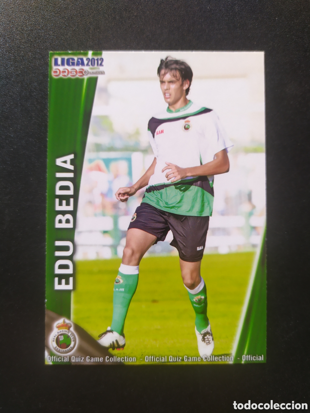 Cromos de f&uacute;tbol: Mundicromo fichas Liga 2011 2012 11 12 Edu Bedia n&deg; 309 Racing Santander