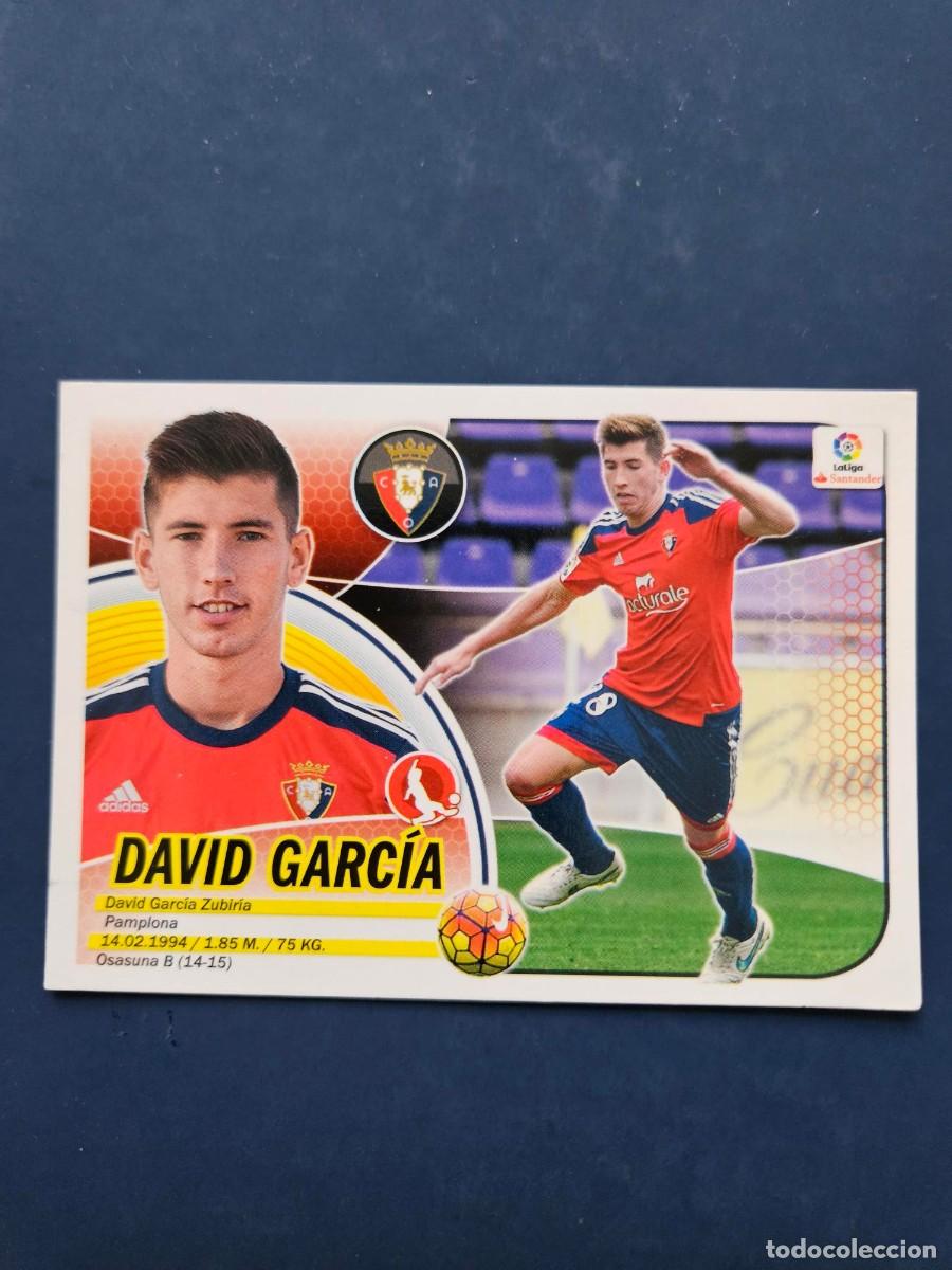 Cromos de f&uacute;tbol: N&ordm; 6 DAVID GARCIA OSASUNA LOGO NUEVO LIGA ESTE 16 17 2016 2017 SIN PEGAR NUNCA PEGADO