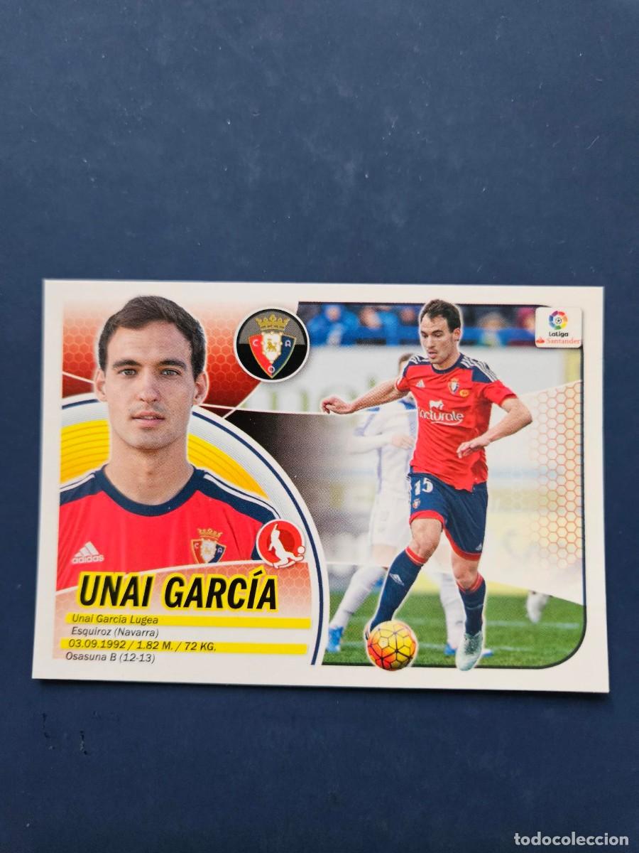 Cromos de f&uacute;tbol: N&ordm; 7 UNAI GARCIA OSASUNA LOGO NUEVO LIGA ESTE 16 17 2016 2017 SIN PEGAR NUNCA PEGADO