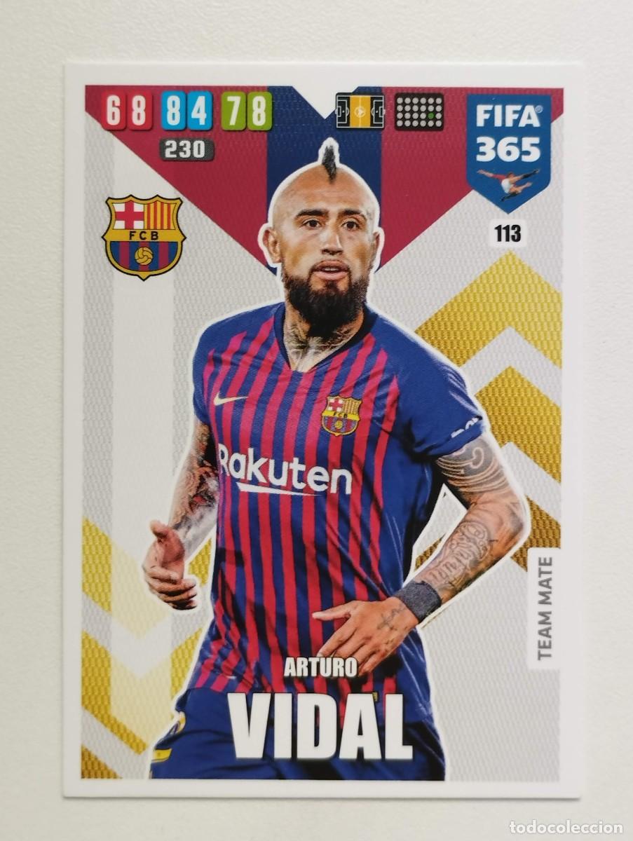 Cromos de f&uacute;tbol: CROMO CARD PANINI ADRENALYN FIFA 365 2019 2020 19 20 BARCELONA 113 ARTURO VIDAL