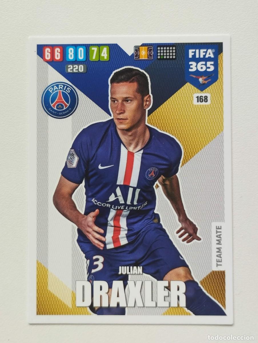 Figurine di Calcio: CROMO CARD PANINI ADRENALYN FIFA 365 2019 2020 19 20 PSG 168 JULIAN DRAXLER