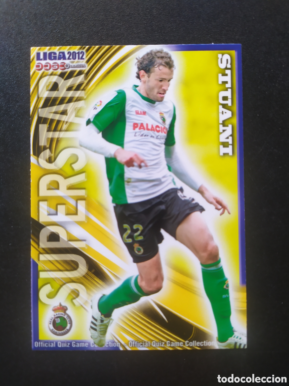Cromos de Futebol: Mundicromo fichas Liga 2011 2012 11 12 Stuani superstar mate n&deg; 323 Racing Santander