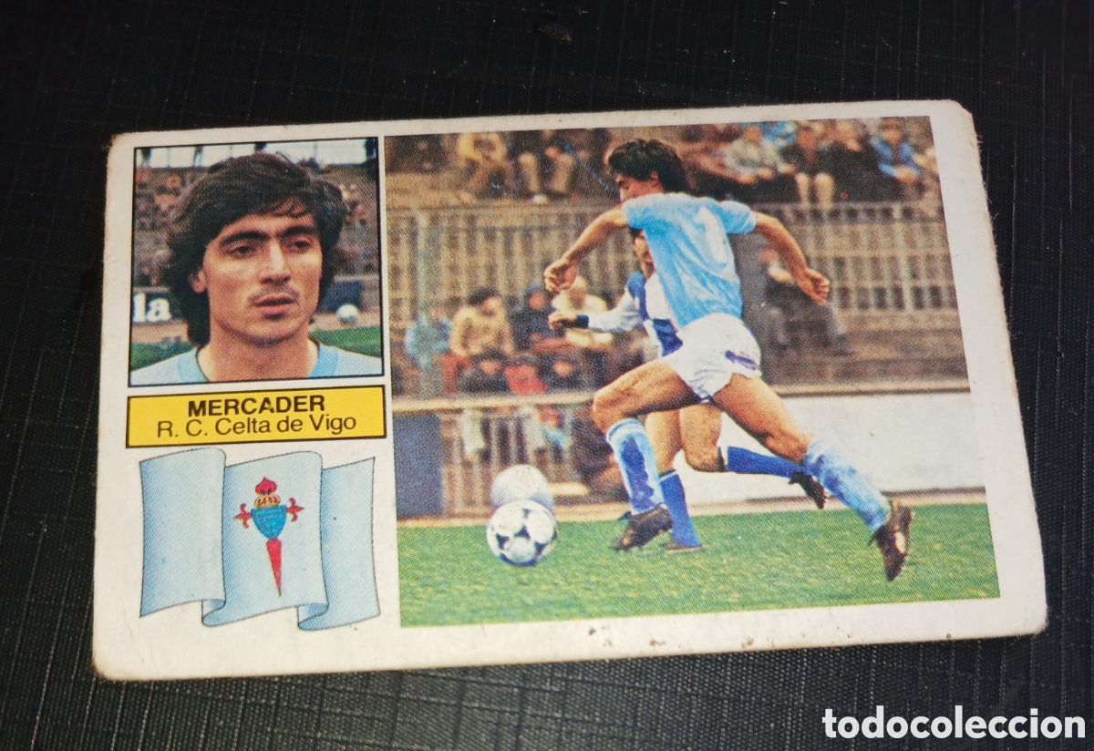 Cromos de Futebol: Cromo Mercader R.C. Celta de Vigo Ed. Este Liga 1982 1983 82-83 Sin pegar, nunca pegado