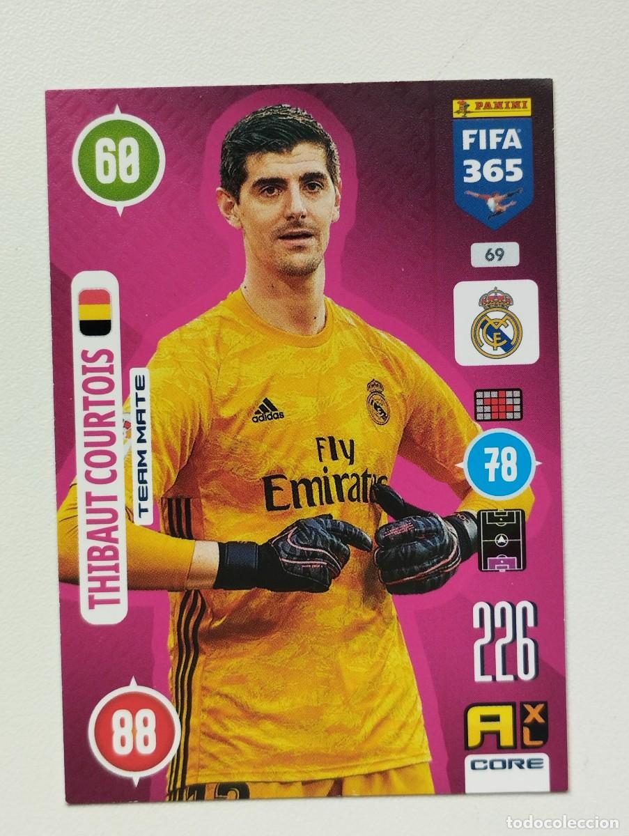 Cromos de f&uacute;tbol: CROMO CARD PANINI ADRENALYN FIFA 365 2010 2021 20 21 COURTOIS 69 REAL MADRID