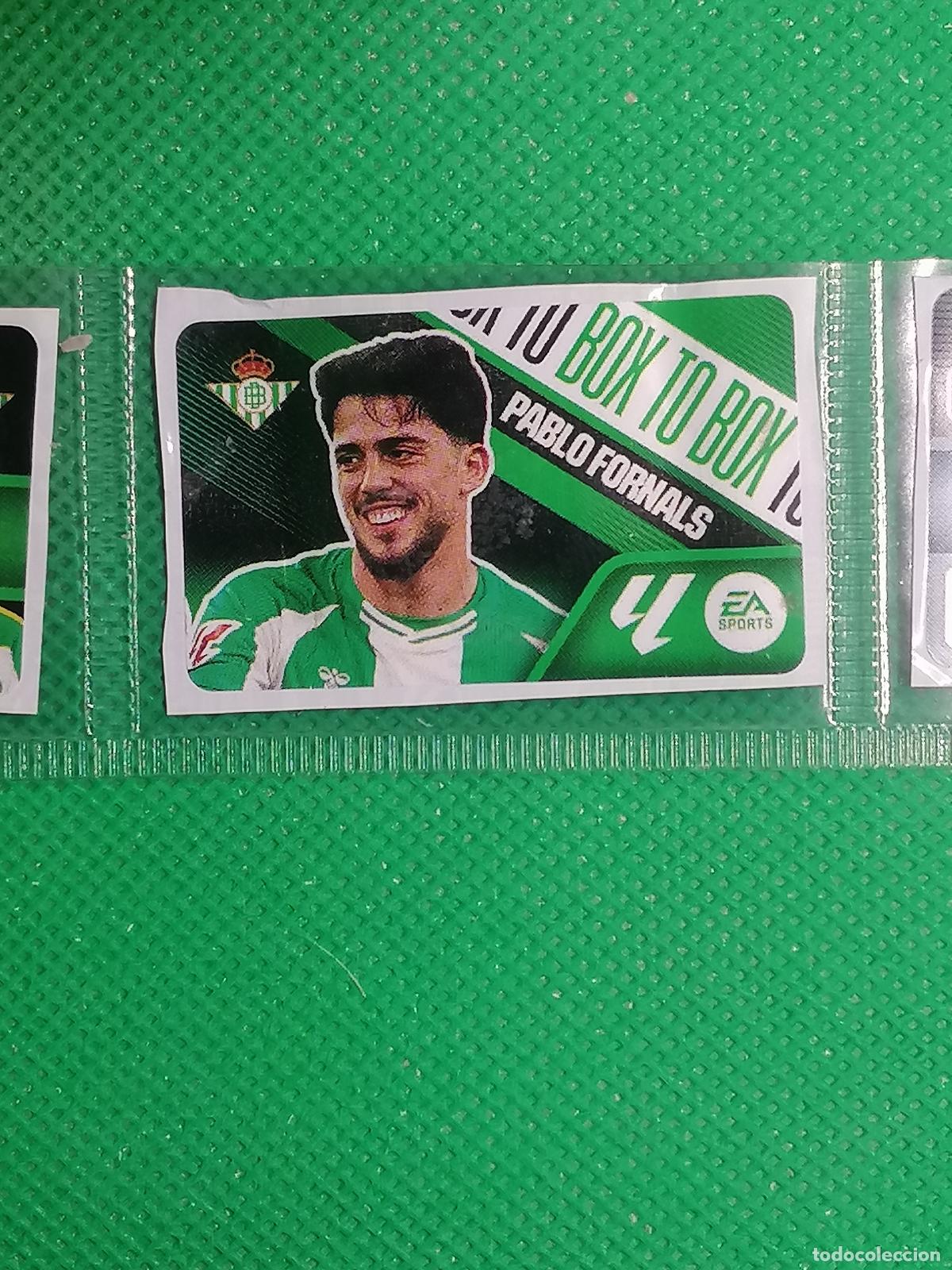 Cromos de f&uacute;tbol: BOX TO BOX PABLO FORNALS BETIS CHICLES CHICLE SIN PEGAR ⚽ PANINI LIGA ESTE 26 27 2026 2027 ⚽