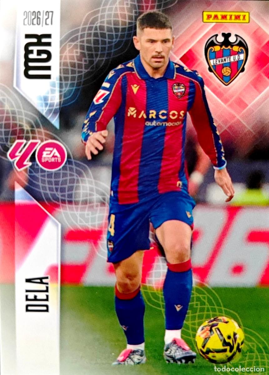 Cromos de f&uacute;tbol: 203 Dela - Levante UD - PANINI Megacracks MGK 2026 2027 26 27