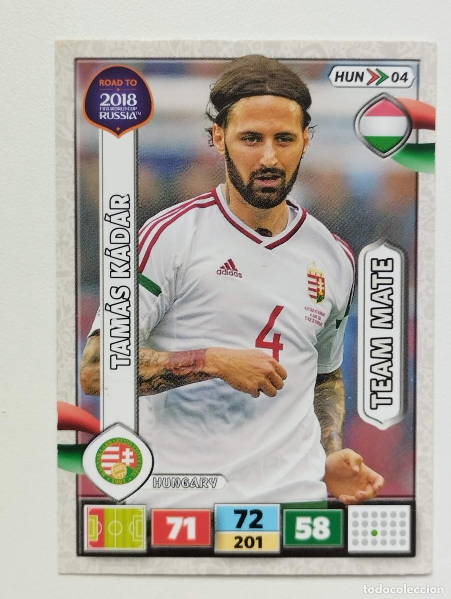 Cromos de f&uacute;tbol: CROMO CARD PANINI ADRENALYN ROAD TO RUSIA 2018 TAMAS KADAR 4 HUNGRIA