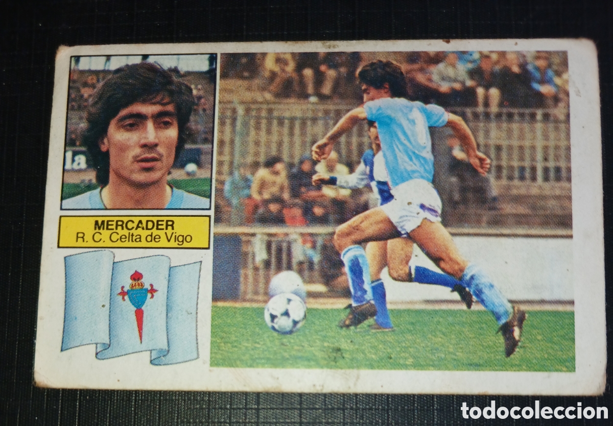 Cromos de Futebol: Cromo Mercader R.C. Celta de Vigo Ed. Este Liga 1982 1983 82-83 Sin pegar, nunca pegado