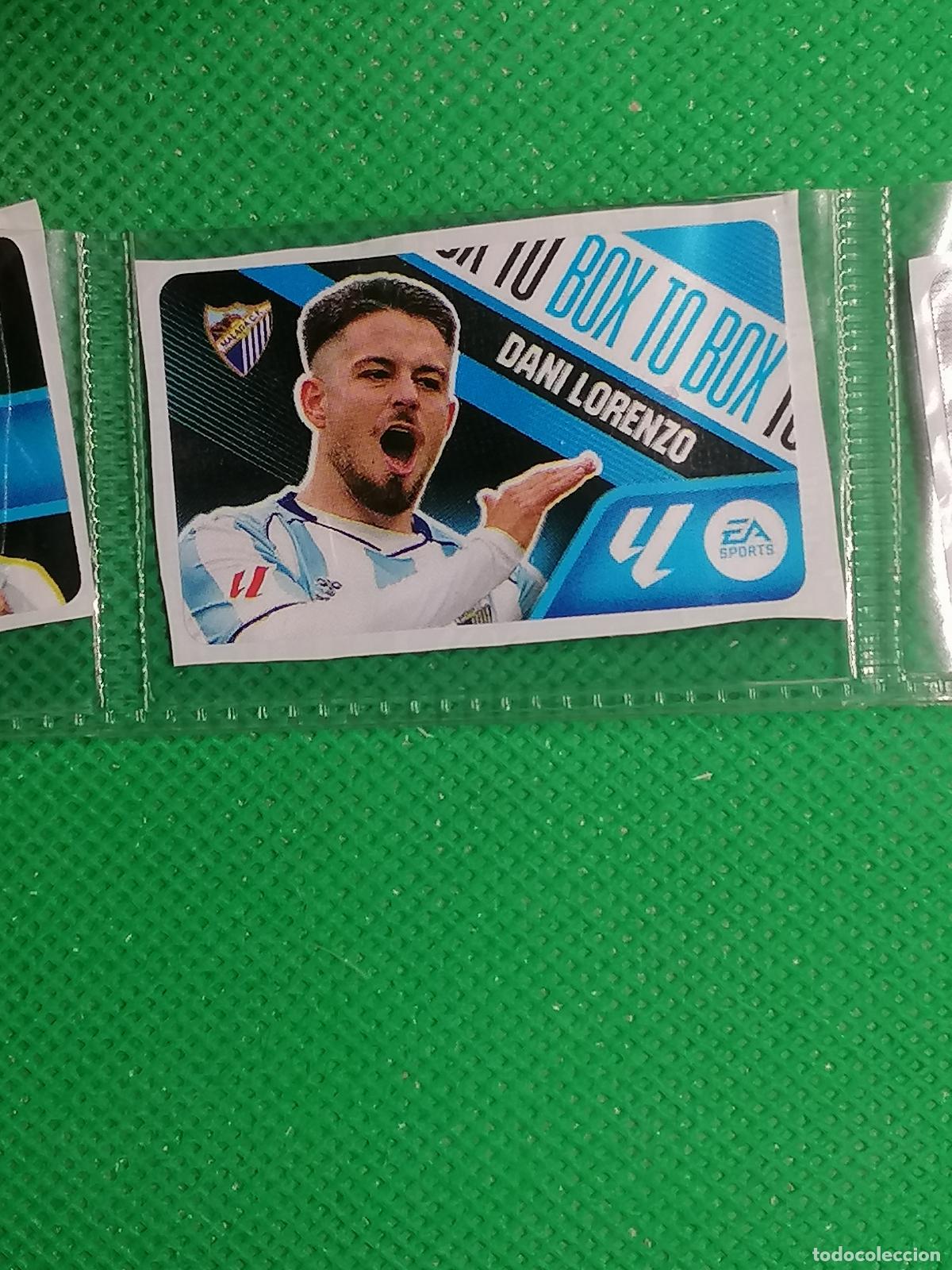 Cromos de f&uacute;tbol: BOX TO BOX DANI LORENZO MALAGA CHICLES CHICLE SIN PEGAR ⚽ PANINI LIGA ESTE 26 27 2026 2027 ⚽