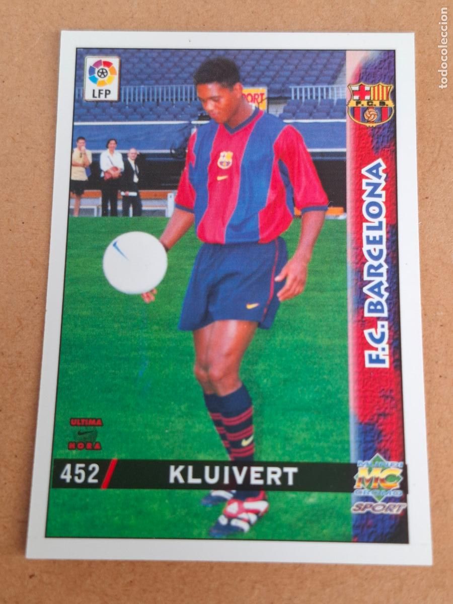 Cromos de f&uacute;tbol: MUNDICROMO 98 99 1998 1999 - 452 KLUIVERT - FC. BARCELONA - CP14
