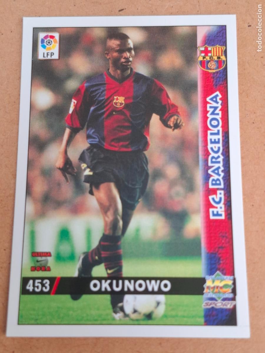 Cromos de f&uacute;tbol: MUNDICROMO 98 99 1998 1999 - 453 OKUNOWO - FC. BARCELONA - CP14