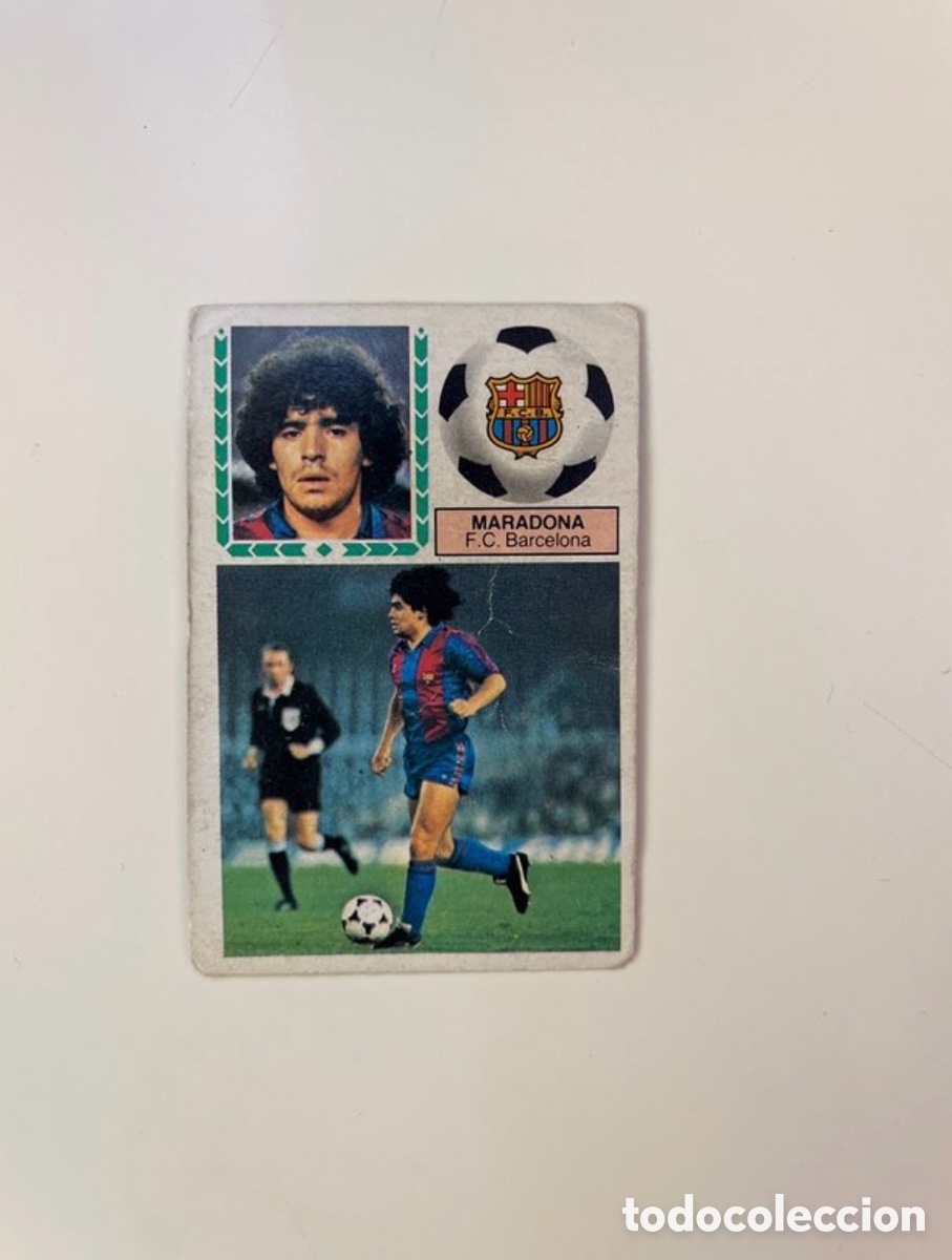 Cromos de f&uacute;tbol: Cromo Maradona 83/84 F.C. Barcelona