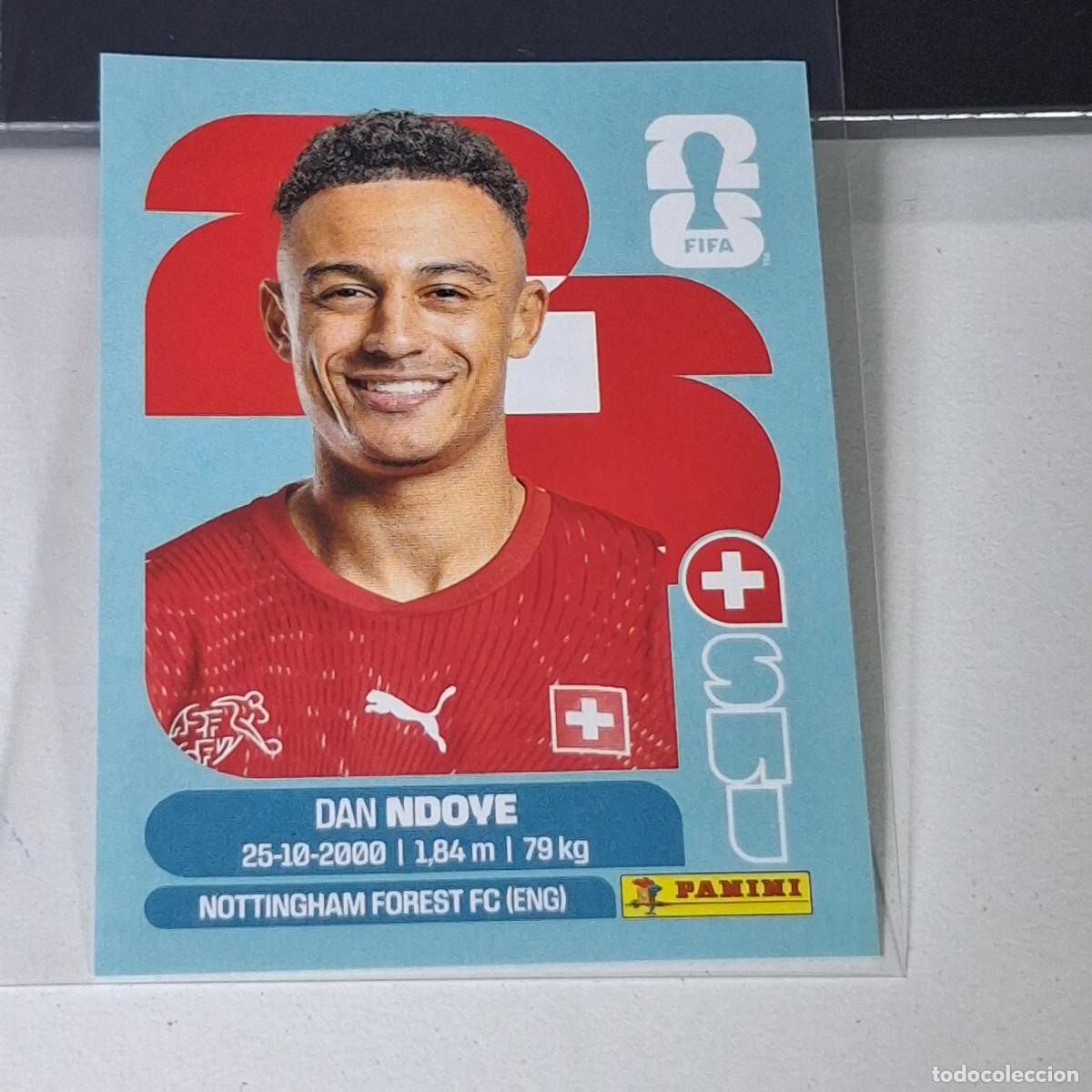 Cromos de f&uacute;tbol: B39 SUI19 SUI 19 DAN NDOYE SUIZA SWITZERLAND SUI MUNDIAL FIFA WORLD CUP 2026 STICKER PANINI