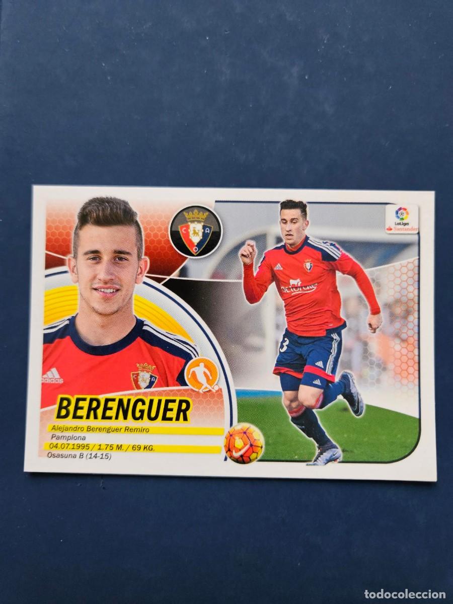 Cartes &agrave; collectionner de Football: N&ordm; 13 BERENGUER OSASUNA LOGO NUEVO LIGA ESTE 16 17 2016 2017 SIN PEGAR NUNCA PEGADO