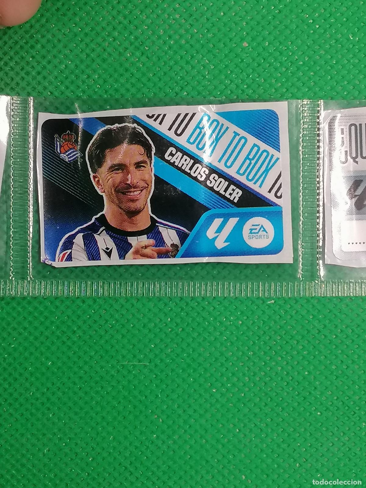 Cromos de f&uacute;tbol: BOX TO BOX CARLOS SOLER REAL SOCIEDAD CHICLES CHICLE SIN PEGAR ⚽ PANINI LIGA ESTE 26 27 2026 2027 ⚽