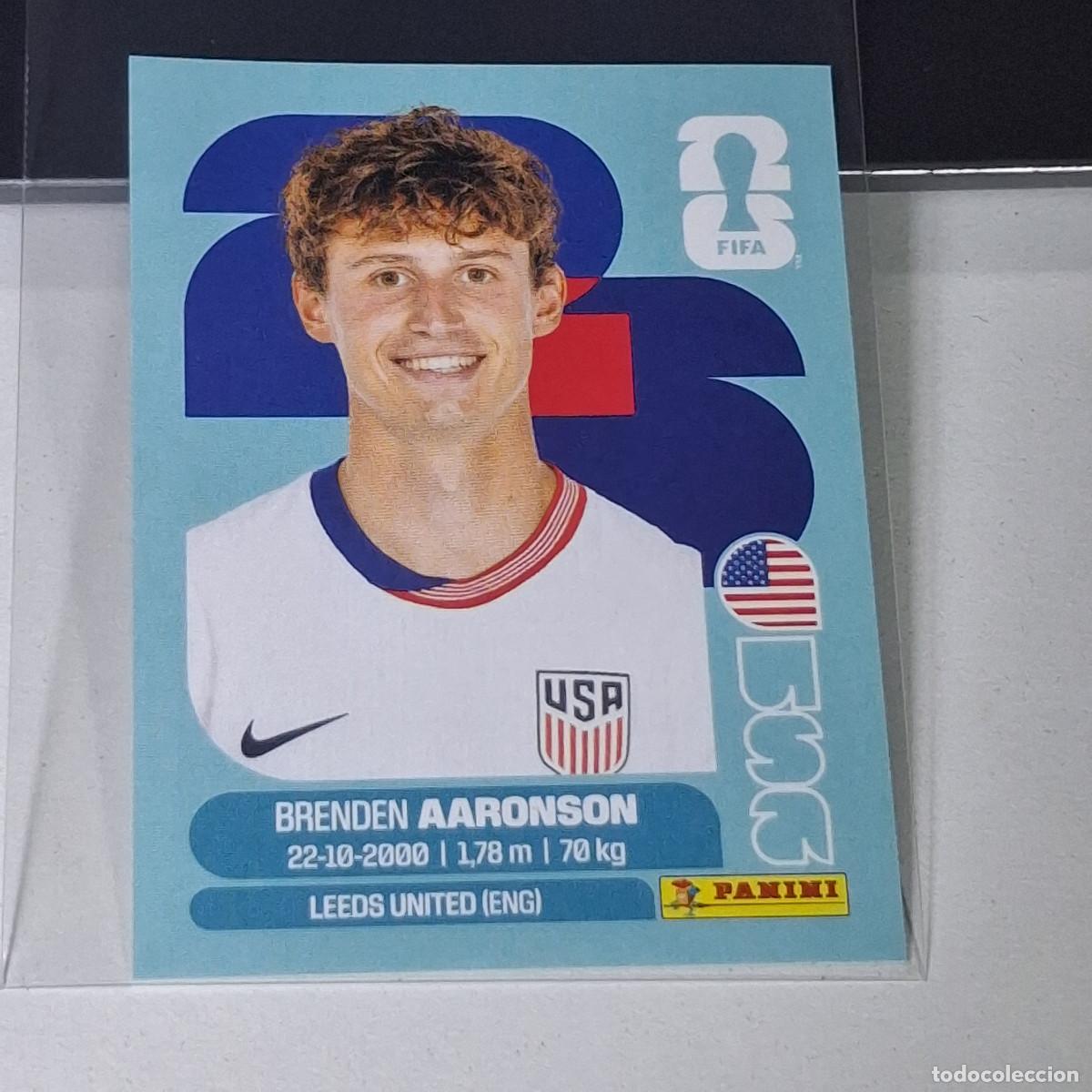 Cromos de f&uacute;tbol: B39 USA17 BRENDEN AARONSON 17 ESTADOS UNIDOS USA MUNDIAL FIFA WORLD CUP 2026 STICKER PANINI