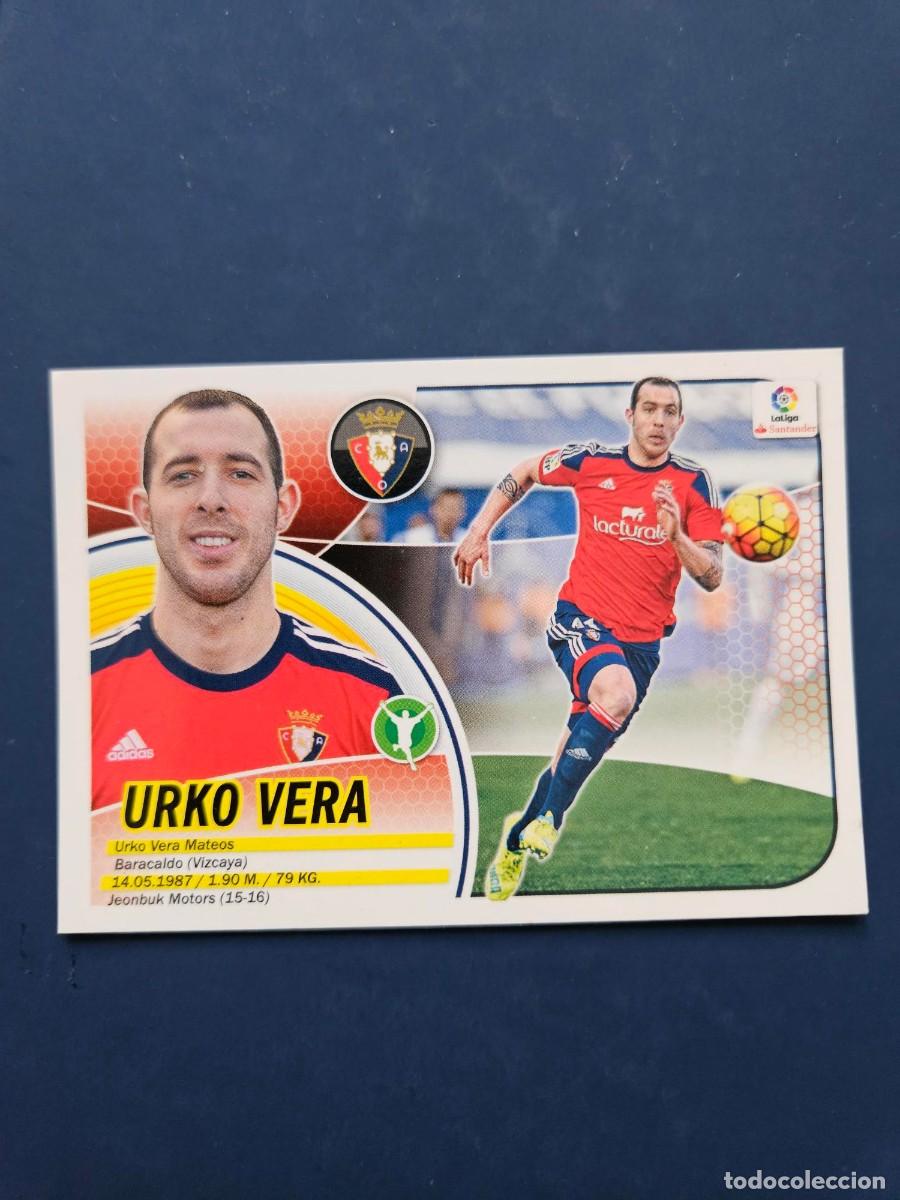 Cromos de f&uacute;tbol: N&ordm; 15B URKO VERA OSASUNA LOGO NUEVO LIGA ESTE 16 17 2016 2017 SIN PEGAR NUNCA PEGADO