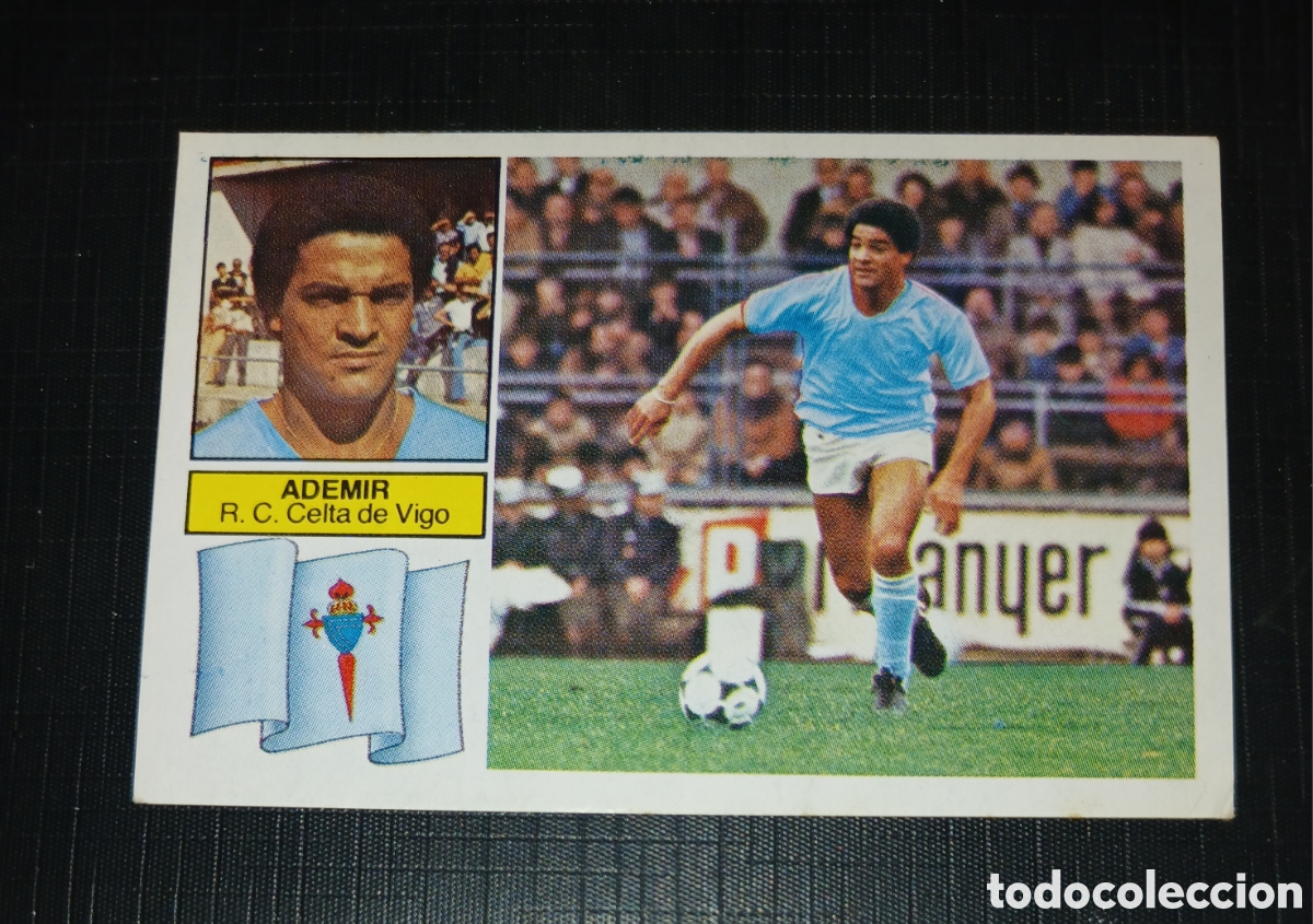 Cartes &agrave; collectionner de Football: Cromo Ademir R.C. Celta de Vigo Ed. Este Liga 1982 1983 82-83 Sin pegar, nunca pegado