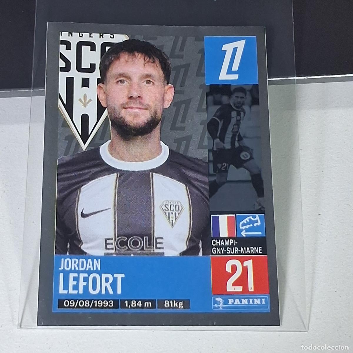Cartes &agrave; collectionner de Football: B40 21 JORDAN LEFORT ANGERS CROMO FUTBOL PANINI LIGUE 1 FOOT 24-25 LIGA FRANCIA 2024-2025