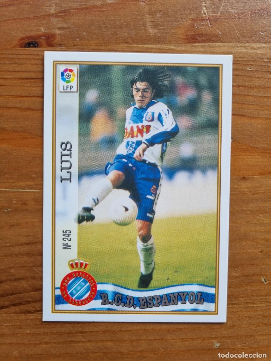 Cromos de f&uacute;tbol: 245 LUIS (RCD Espanyol). Las Fichas de la Liga 1997 1998 97 98 (Mundicromo)