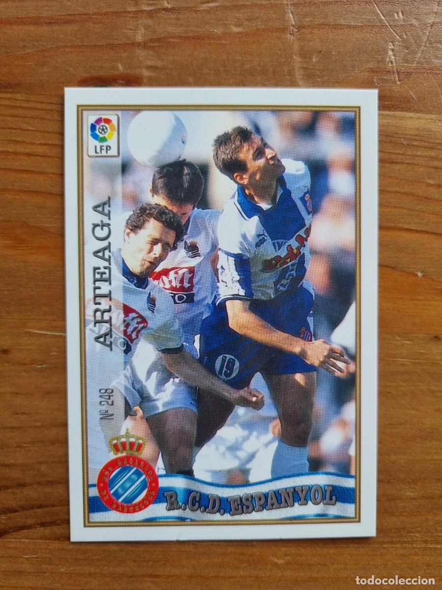 Cromos de f&uacute;tbol: 248 ARTEAGA (RCD Espanyol). Las Fichas de la Liga 1997 1998 97 98 (Mundicromo)
