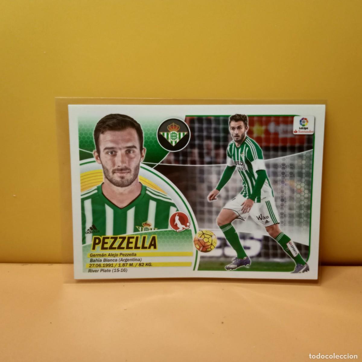 Cromos de f&uacute;tbol: EDICIONES ESTE 2016 2017 16 17 REAL BETIS PEZZELLA 4A 4 A