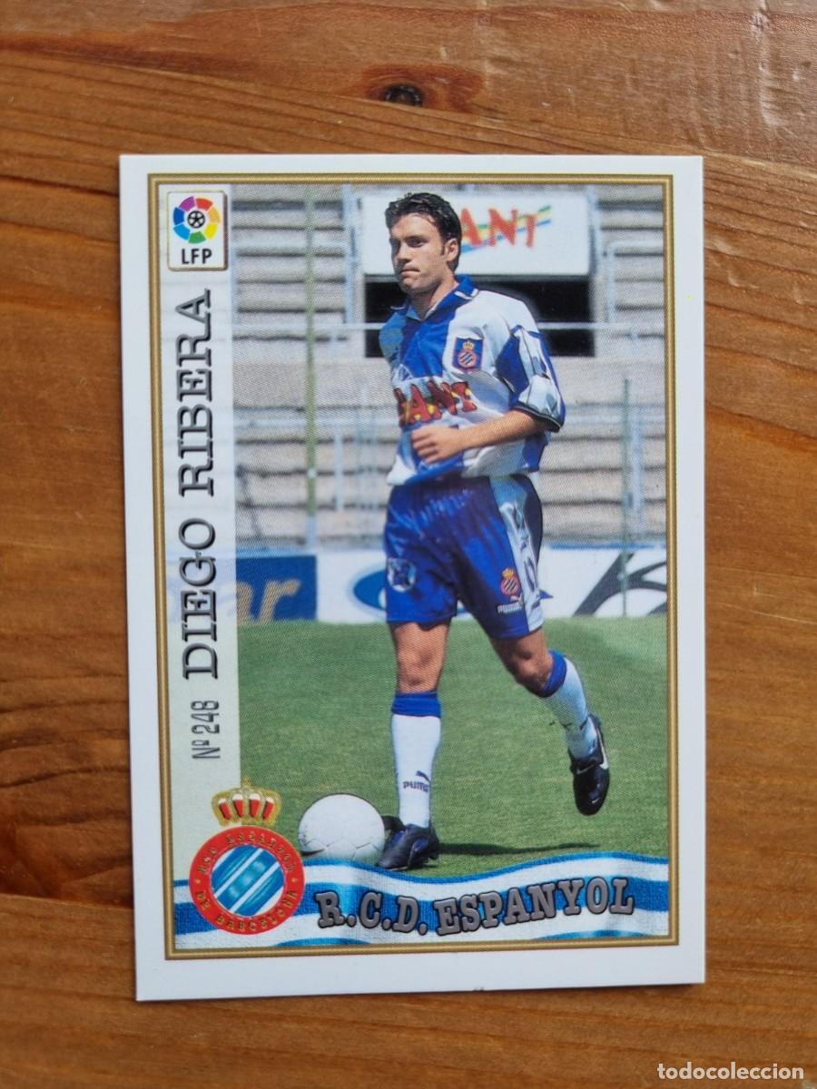 Cromos de f&uacute;tbol: 248 DIEGO RIBERA (RCD Espanyol). Las Fichas de la Liga 1997 1998 97 98 (Mundicromo)