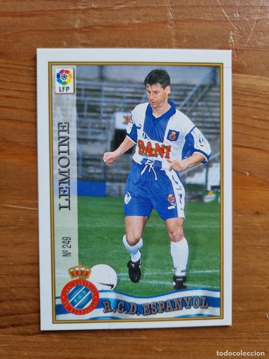 Cromos de f&uacute;tbol: 249 LEMOINE (RCD Espanyol). Las Fichas de la Liga 1997 1998 97 98 (Mundicromo)