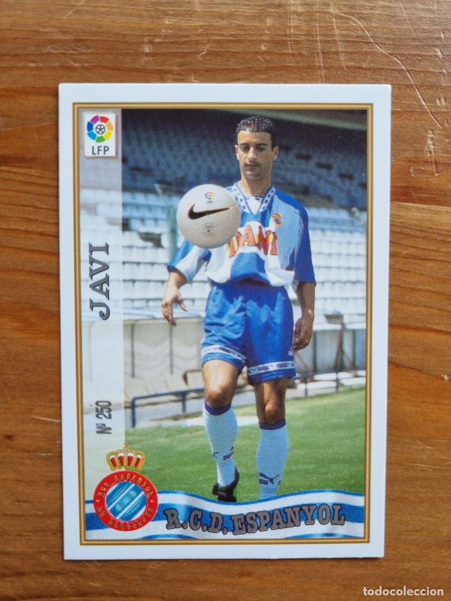 Cromos de f&uacute;tbol: 250 JAVI (RCD Espanyol). Las Fichas de la Liga 1997 1998 97 98 (Mundicromo)